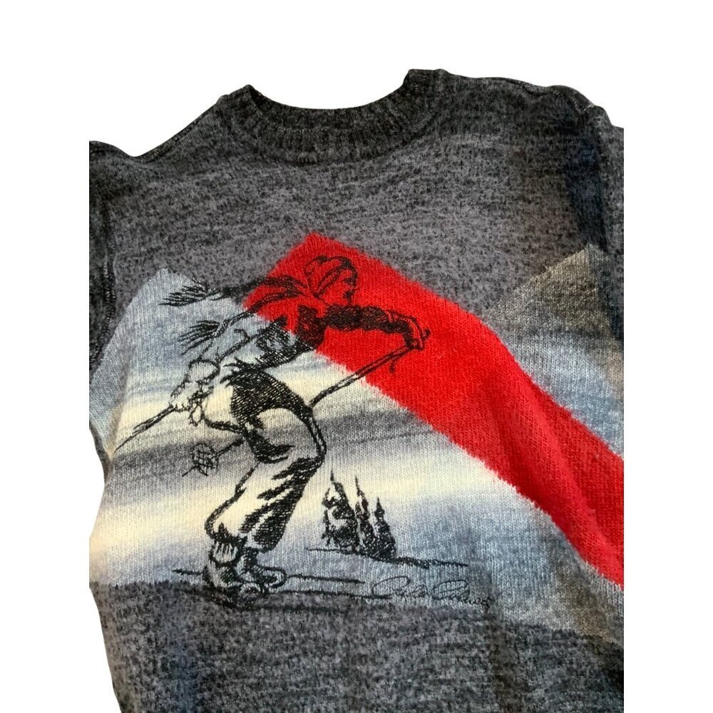 Carlo Colucci Limited Edition ski sweater unisex womens mens 42ch 24L 35% merino